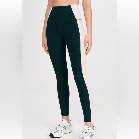 Beyond Yoga Pants - Beyond Yoga Gently Worn Spacedye Vitality Colorblock High Waisted Leggings